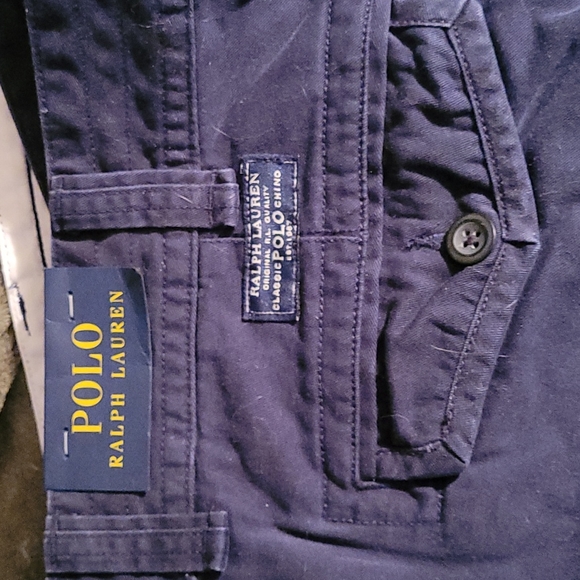 NWT Men's Polo Ralph Lauren Big Tall Navy Blue Cargo Shorts 56 - Picture 3 of 7